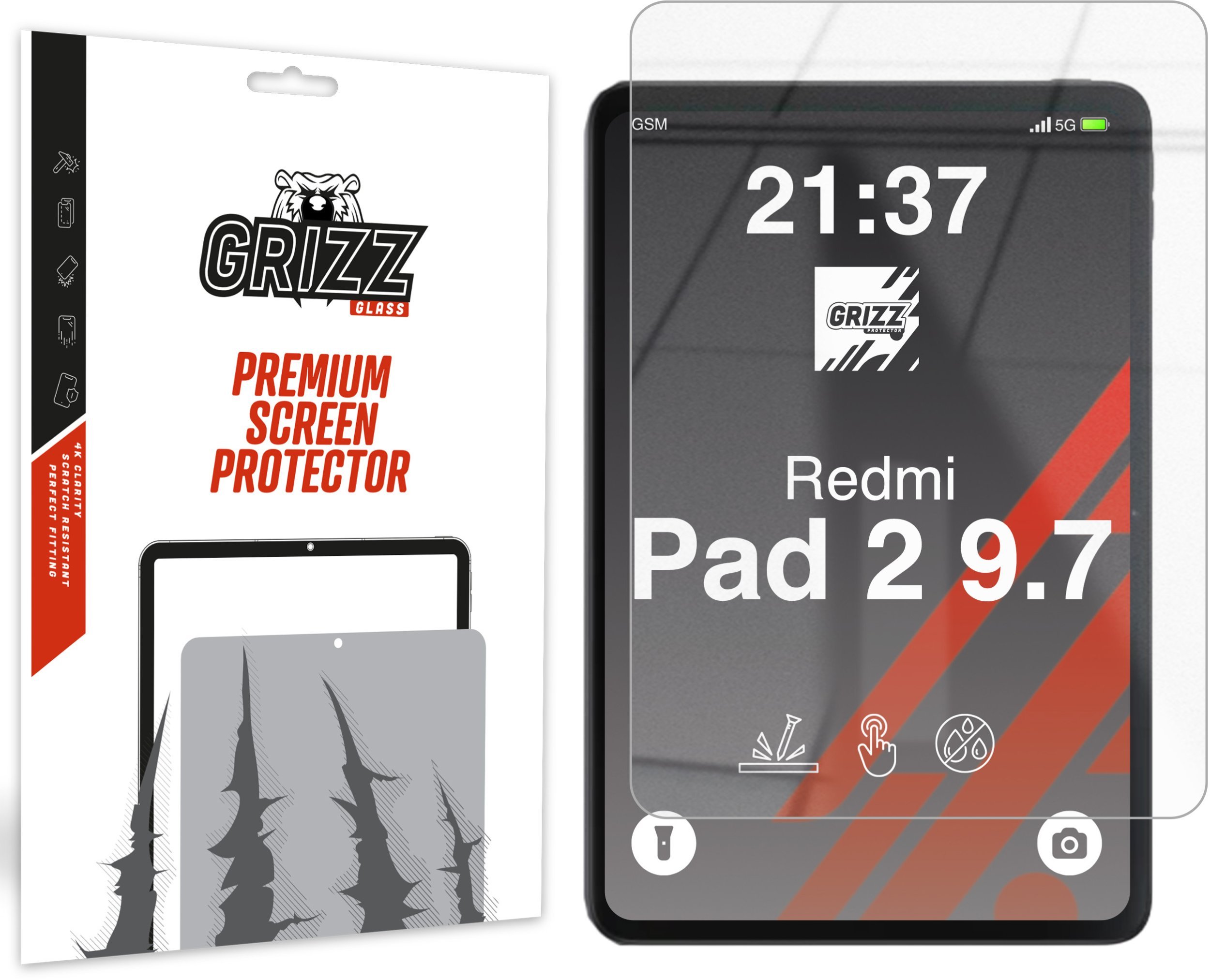 GrizzGlass Szkło hybrydowe GrizzGlass HybridGlass do Xiaomi Redmi Pad 2 9.7 GRZ19539