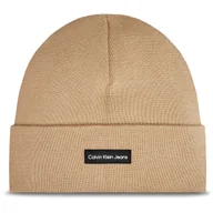 Czapki męskie - Czapka Calvin Klein Inst Patch K50K512142 Beżowy - miniaturka - grafika 1