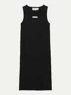 Sukienki i spódniczki dla dziewczynek - Calvin Klein Jeans Sukienka codzienna IG0IG02906 Czarny Slim Fit - miniaturka - grafika 1