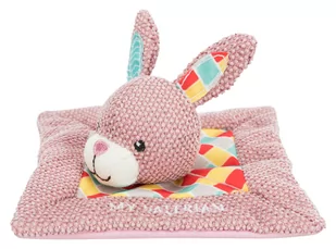Królik Junior snuggler, materiał, 13x13 cm Kot - Zabawki dla kotów - miniaturka - grafika 1