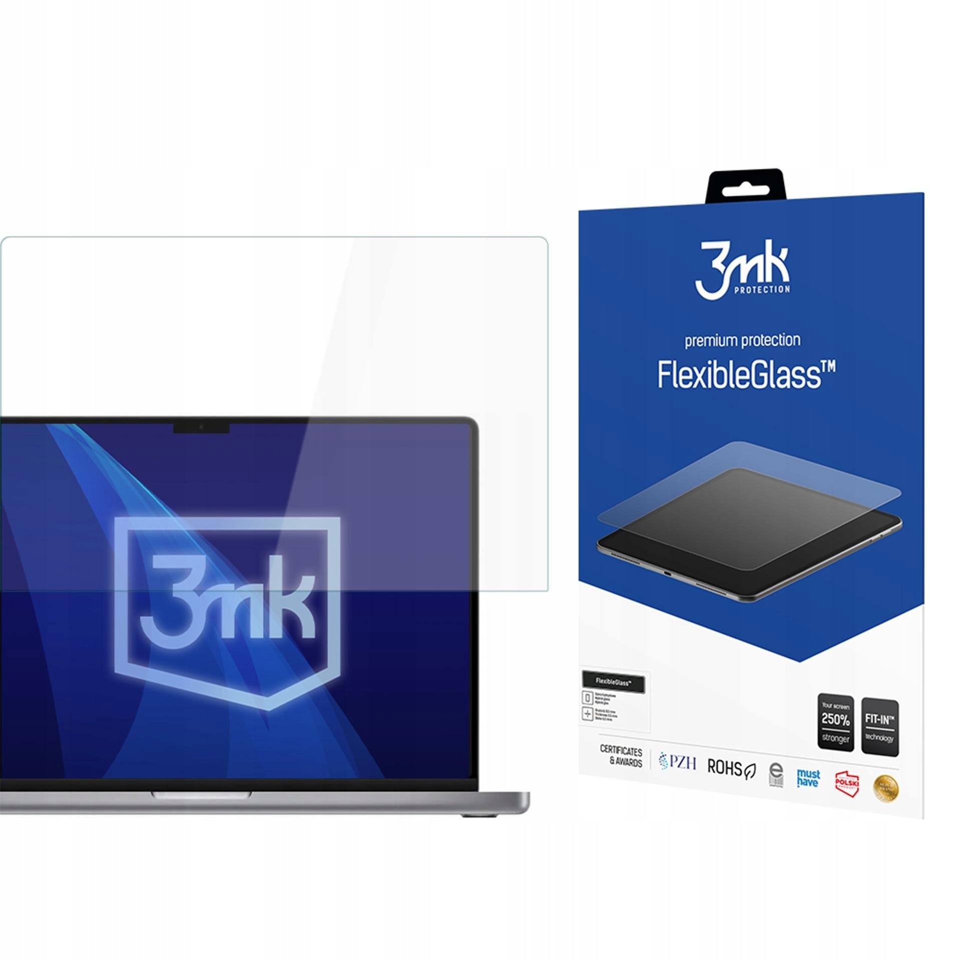 Szkło hybrydowe 3MK FlexibleGlass do Apple Macbook Pro 16 M1/M2/M3/M4