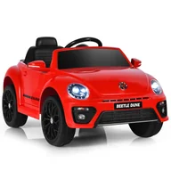 Pojazdy elektryczne dla dzieci - Elektryczny samochód Beetle dla dzieci czerwony - miniaturka - grafika 1