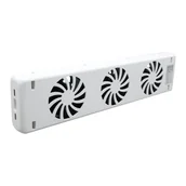 Akcesoria grzewcze - Wentylator grzejnikowy 30x6,9x3 cm biały SOLID - miniaturka - grafika 1