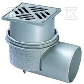 Akcesoria do armatury i ceramiki - Odpływ punktowy Practicus DN100 boczny 120x120, Multistop - miniaturka - grafika 1