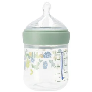 Nuk Butelka For Nature z silikonowym smoczkiem rozm. S, 0-6 mies., z kontrolą temperatury 150 ml - Butelki dla niemowląt - miniaturka - grafika 1
