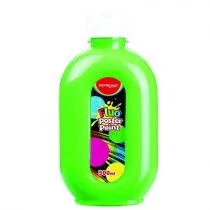 Farba plakatowa fluorescencyjna zielona 300ml - Farby i media malarskie - miniaturka - grafika 1