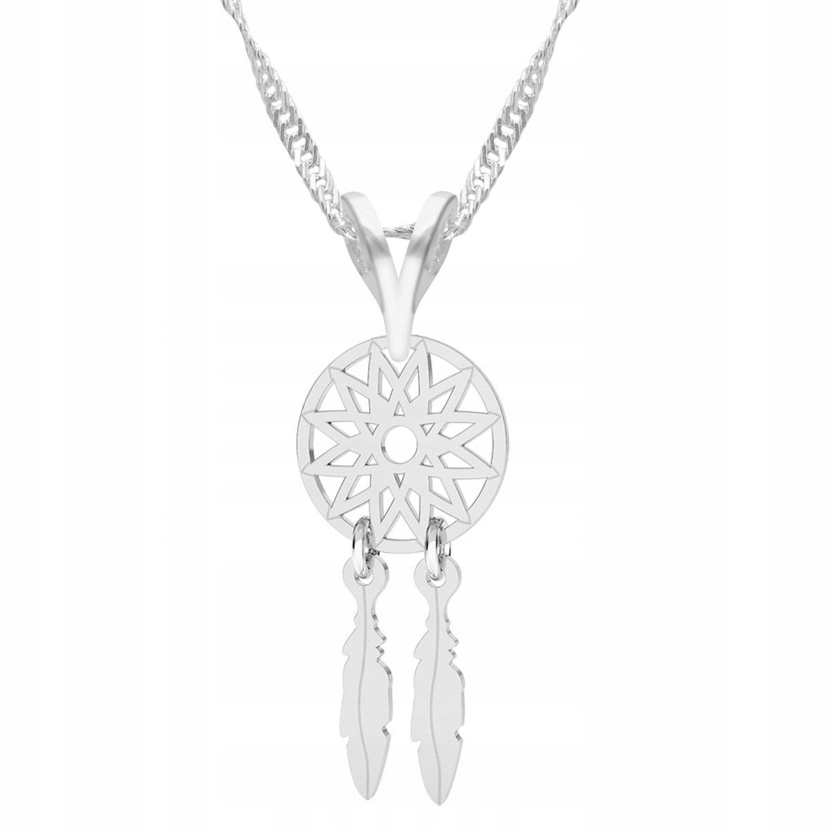 Naszyjnik Srebrny Łapacz Snów Wisiorek z Łapaczem Snów SREBRO 925