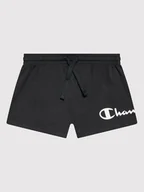 Spodenki damskie - Champion Szorty sportowe 404310 Czarny Regular Fit - miniaturka - grafika 1