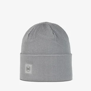 Czapka Buff Crossknit Beanie solid light grey - ONE SIZE - Czapki męskie - miniaturka - grafika 1