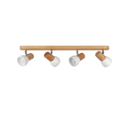 Lampy sufitowe - Spot-Light DO2225451 - Oświetlenie punktowe sufitowe NEL 4xE27/15W/230V sosna - miniaturka - grafika 1