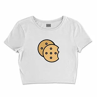 Bona Basics, Damski T-shirt basic, z nadrukiem cyfrowym, 100 bawełny, biały, swobodny, damski top, rozmiar: L, biały, L Krótki - Koszulki i topy damskie - miniaturka - grafika 1