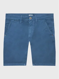 Pepe Jeans Szorty materiałowe Blueburn Short PB800726C75 Niebieski Regular Fit - Spodenki damskie - miniaturka - grafika 1