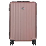 Walizki - OCHNIK Walizka duża | Twarda obudowa | Materiał: ABS | Kolor: pudrowy róż | Rozmiar: L | Wymiary: 74x47x29 cm | Pojemność: 85 l | 4 kółka | Wysoka jakość - miniaturka - grafika 1