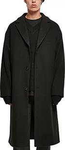 Urban Classics Męski płaszcz z długim rękawem, czarny, 4XL - Płaszcze męskie - miniaturka - grafika 1