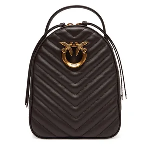 Plecak PINKO Love Click Mini Backpack PE 25 PLTT 103614 A1J2 Brązowy - Plecaki - miniaturka - grafika 1
