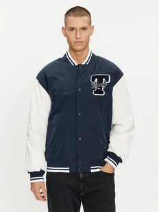 Tommy Jeans Kurtka bomber Colorblock Varsity DM0DM18702 Granatowy Regular Fit - Kurtki męskie - miniaturka - grafika 1