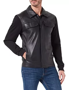 Freaky Nation Męska kurtka skórzana All Right-fn, czarny, L - Kurtki męskie - miniaturka - grafika 1