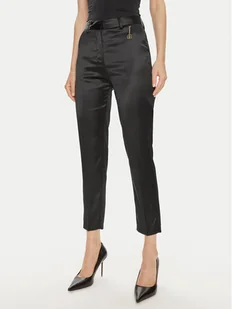 Fracomina Chinosy FQ24SV2003W41101 Czarny Slim Fit - Spodnie damskie - miniaturka - grafika 1
