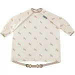 Śliniaki i fartuszki - ECO BiBADO Wodoodporny śliniak z długim rękawem BLW Happy Hares - miniaturka - grafika 1