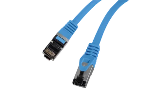 PATCHCORD KAT.8.1 S/FTP LSZH CU 0.5M NIEBIESKI FLUKE PASSED LANBERG Z33758 - Patchcordy - miniaturka - grafika 1