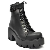 Botki damskie - botki damskie ALTERCORE czarne (ENID VEGAN BLACK)-38 - miniaturka - grafika 1