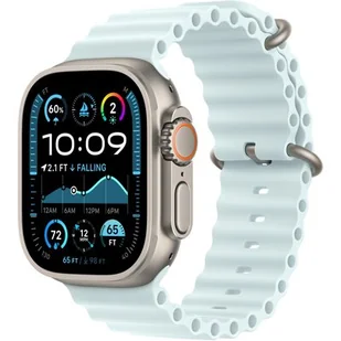 Apple Ocean mroźnego błękitu do koperty 49mm elementy z tytanu w kolorze naturalnym - Akcesoria do zegarków - miniaturka - grafika 1