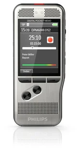 Philips DPM6000 Karta pamięci Czarny, Srebrny - Dyktafony - miniaturka - grafika 1