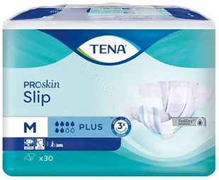 TENA ProSkin Slip Plus Pieluchomajtki M 30 sztuk - Pieluchy dla dorosłych - miniaturka - grafika 2