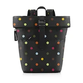 Plecaki - Reisenthel Rolltop Backpack – miejski i stylowy plecak, nowoczesne wzornictwo, przestronny plecak na czas wolny, do pracy i na wycieczkę po mieście, kolor: kropki - miniaturka - grafika 1