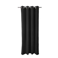 Zasłony - Zasłona termiczna Ragnar czarna 140 x 280 cm na przelotkach Inspire - miniaturka - grafika 1