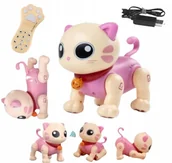 Roboty dla dzieci - Interaktywny Robo Kot Zdalnie Sterowany Pilotem Głosem Robi Sztuczki Dzieci - miniaturka - grafika 1