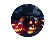 Halloween - Dekoracyjny opłatek tortowy Halloween - 20 cm - miniaturka - grafika 1