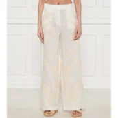 Spodnie damskie - Marella Lniane spodnie KADIAK | Relaxed fit - miniaturka - grafika 1