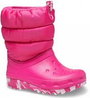 Śniegowce damskie - Dziecięce Zimowe Śniegowce Ocieplane Crocs 30-31 - miniaturka - grafika 1