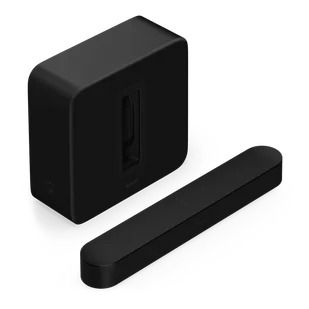 SONOS BEAM (Gen2)+ SUB 4 zestaw rozrywkowy premium (komplet/czarny) - Soundbary - miniaturka - grafika 1