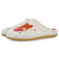 Kapcie damskie - HOT POTATOES Damskie kapcie Grundhof, szare, 36 EU - miniaturka - grafika 1