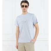 Koszulki męskie - GUESS T-shirt SS CN GUESS EMBRO BO | Regular Fit - miniaturka - grafika 1