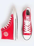 Trampki damskie - BIG STAR Sneakersy w kolorze czerwonym - miniaturka - grafika 1