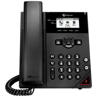 POLY 150 telefon VoIP Czarny 2 linii LCD - Telefonia VoIP - miniaturka - grafika 1