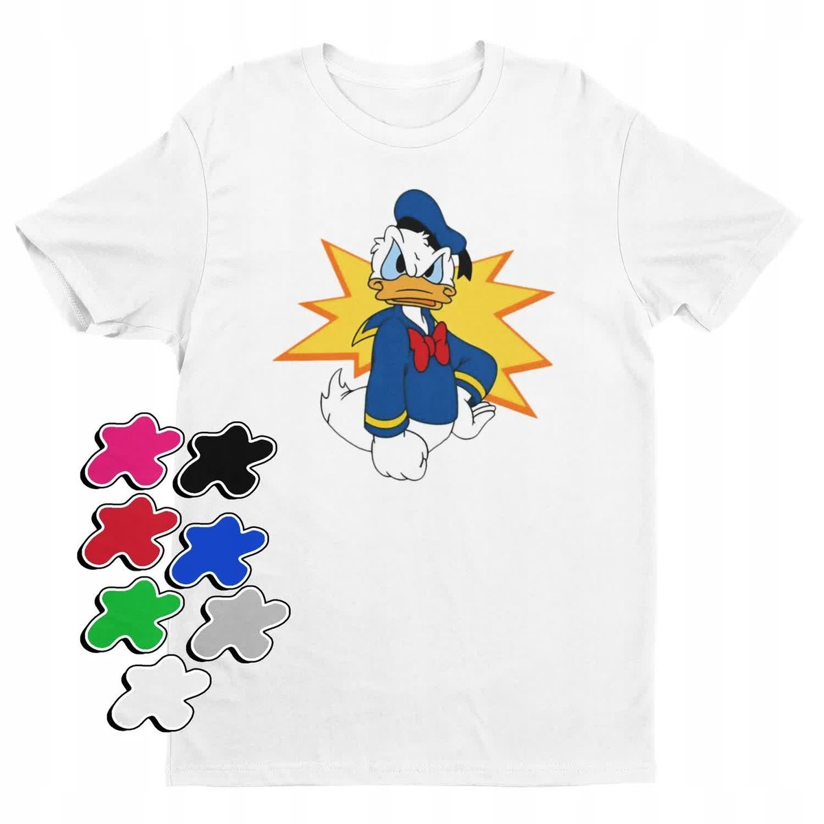 Koszulka T-Shirt Dziecięca Z Nadrukiem Myszka Miki Donald -L 146-152