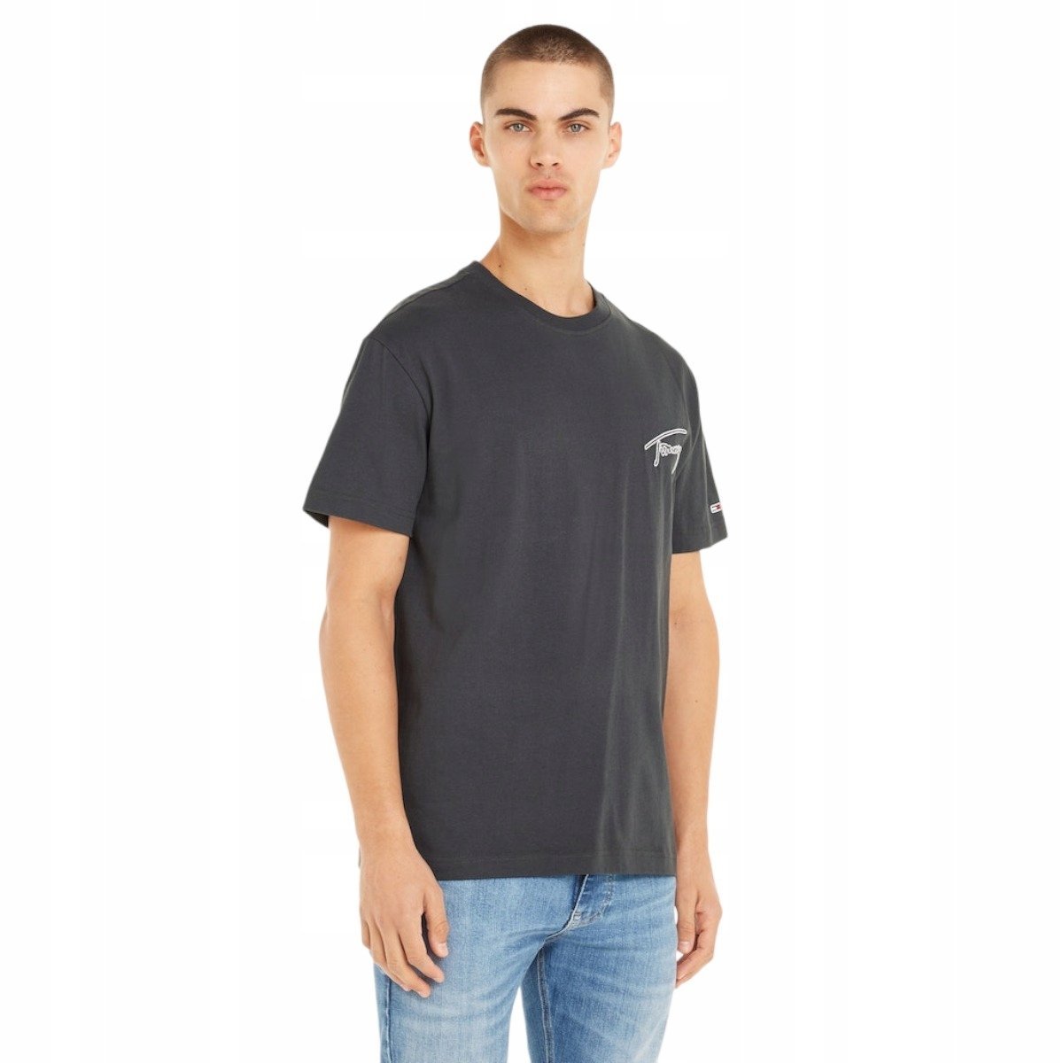 Tommy hilfiger koszulka męska t-shirt grafitowa l