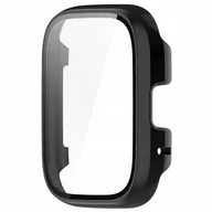 Akcesoria do smartwatchy - Etui Bizon Case+Glass Watch do Xiaomi Redmi Watch 3 Active, czarne - miniaturka - grafika 1