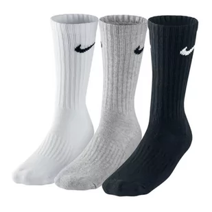 Nike Value Cotton 3Pak skarpety wysokie 965 : Rozmiar - 34 - 38 - Skarpetki damskie - miniaturka - grafika 1