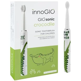 InnoGio Szczoteczka soniczna Giosonic Crocodile - Szczoteczki do zębów dla dzieci - miniaturka - grafika 1