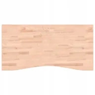 Blaty meblowe i parapety okienne - Blat do biurka, 110x(50-55)x2,5 cm, lite drewno bukowe - miniaturka - grafika 1