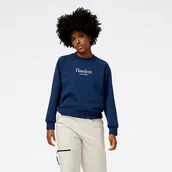 Bluzy damskie - Bluza damska New Balance WT31557NNY  granatowa - miniaturka - grafika 1