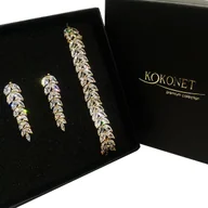 Zestawy biżuterii dla kobiet - Komplet ślubny BERTA gold - miniaturka - grafika 1