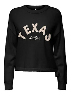 ONLY Sweter w kolorze czarnym - Swetry damskie - miniaturka - grafika 1