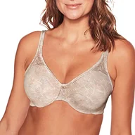 Biustonosze - Bali Damski biustonosz z fiszbinami Passion for Comfort Minimizer Df3385, nadruk liści, 42C - miniaturka - grafika 1