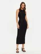 Sukienki - Guess Sukienka dzianinowa W4YK0J KCDE0 Czarny Slim Fit - miniaturka - grafika 1